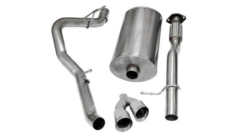 Corsa 09-13 Chevrolet Suburban 1500 5.3L V8 Polished Sport Cat-Back Exhaust - DTX Performance