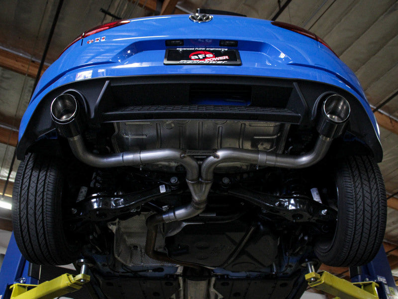 aFe 18-20 VW GTI (MK7.5) 2.0L MACH Force-Xp 3in to 2.5in 304 SS Axle-Back Exhaust System-Black Tips - DTX Performance