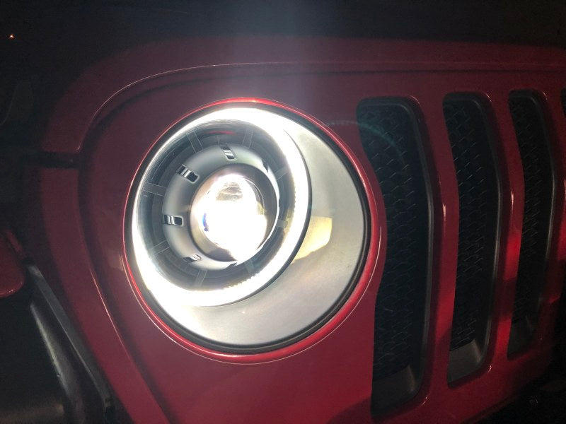 Oracle Oculus Bi-LED Projector Headlights for Jeep JL/Gladiator JT - Matte Black - 5500K - DTX Performance