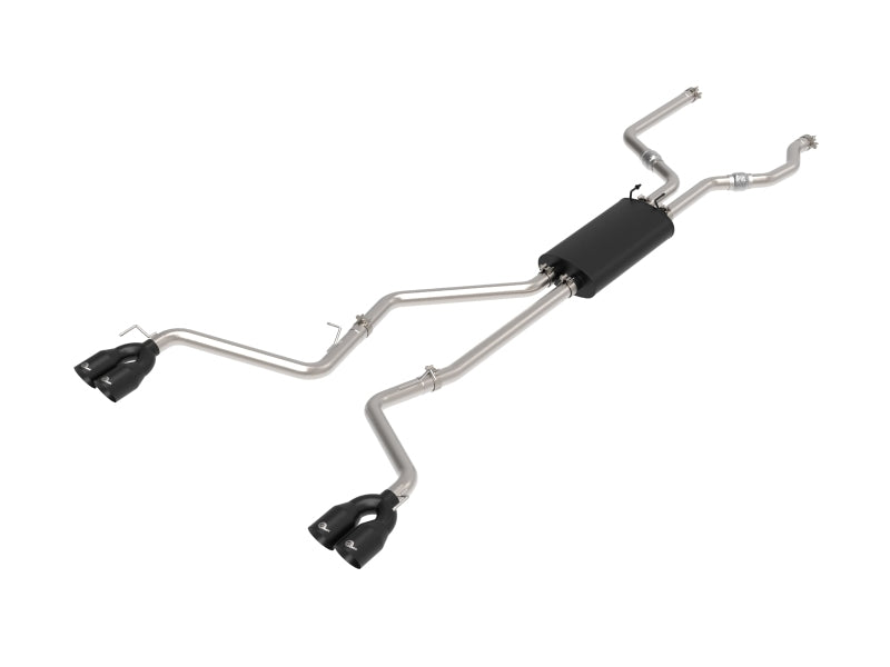 aFe MACH Force-Xp 2.5in. 304 SS C/B Exhaust 20-21 Ford Explorer V6-3.0L - Black Tip - DTX Performance