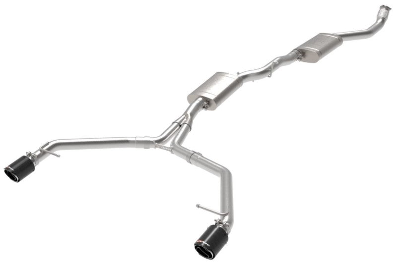 afe MACH Force-Xp 13-16 Audi Allroad L4 SS Cat-Back Exhaust w/ Carbon Tips - DTX Performance