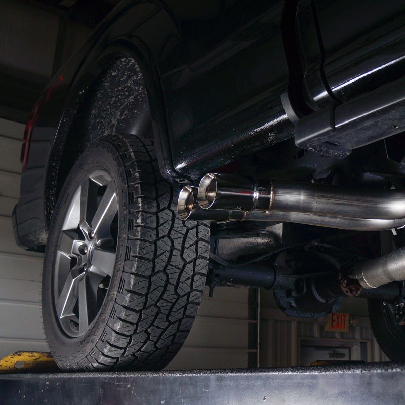 Stainless Works 2015-18 F-150 Exhaust X-Pipe Resonator Muffler Exits In Front Of Passenger Rear Tire - DTX Performance