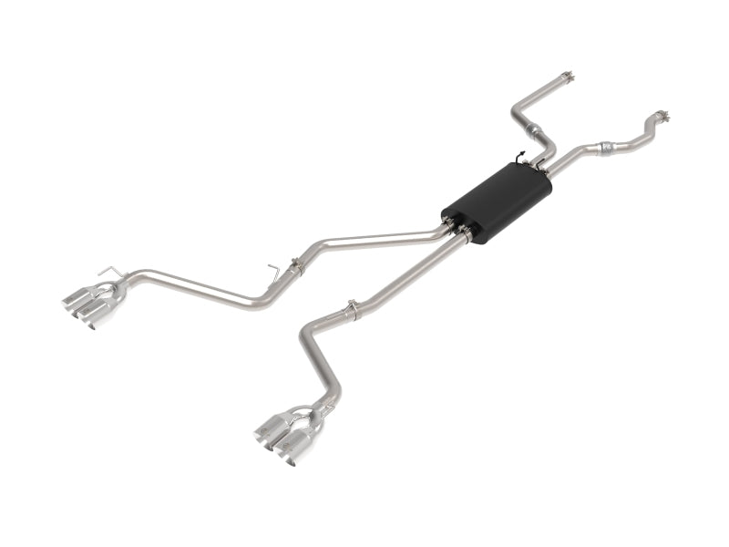 aFe MACH Force-Xp 2.5in. 304 SS C/B Exhaust 20-21 Ford Explorer V6-3.0L - Polished Tip - DTX Performance