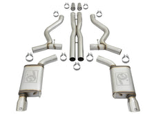 Load image into Gallery viewer, aFe MACHForce XP 3in 304 SS Cat-Back Exhausts w/ Polished Tips 15-17 Ford Mustang GT V8-5.0L/V6-3.7L - DTX Performance