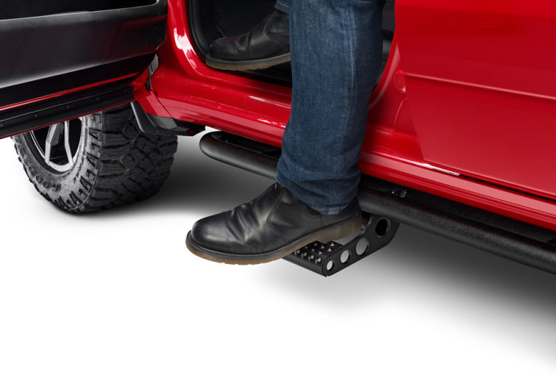 N-Fab RKR Step System 2019 Dodge Ram 1500 Crew Cab All Beds - Tex. Black - Cab Length - 1.75in - DTX Performance