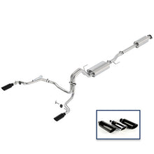 Load image into Gallery viewer, Ford Racing 15-18 F-150 5.0L Cat-Back Touring Exhaust System - Rear Exit Black Chrome Tips - DTX Performance