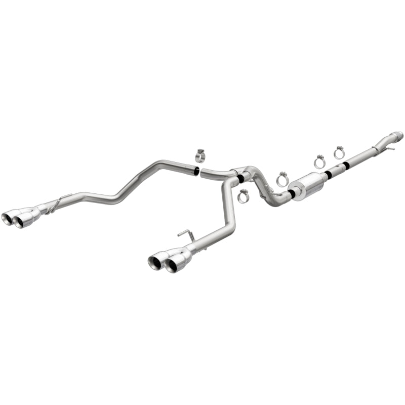 MagnaFlow 2019 Chevy Silverado 1500 V8 5.3L Street Series Quad Split Rear Exhaust w/ Polished Tips - DTX Performance