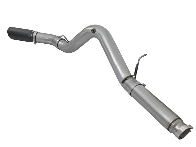 aFe LARGE Bore HD 5in Exhausts DPF-Back SS w/ Black Tips 16-17 GM Diesel Truck V8-6.6L (td) LML/L5P - DTX Performance