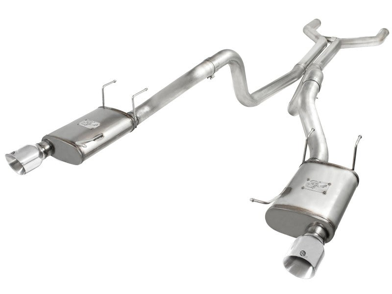 aFe MACHForce XP Cat-Back Exhaust 3in SS w/ Polished Tips 11-14 Ford Mustang GT V8 5.0L - DTX Performance