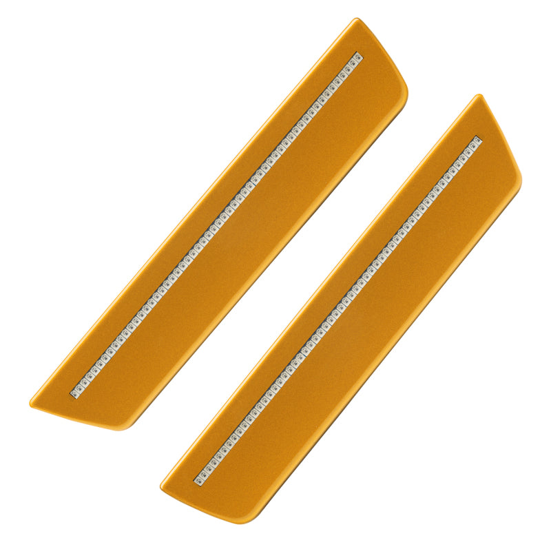 Oracle 11-14 Dodge Charger Rear Concept Sidemarker Set- Clear - Amped Pearl/Bright Amber Pearl (PYC) - DTX Performance