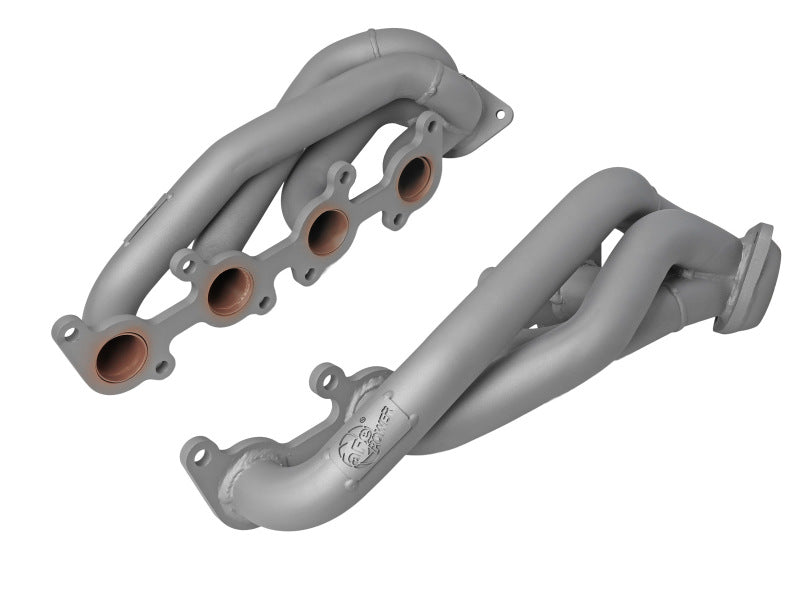 aFe Ford F-150 15-22 V8-5.0L Twisted Steel 1-5/8in to 2-1/2in 304 Stainless Headers w/ Titanium Coat - DTX Performance