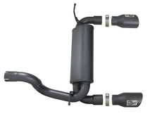 Load image into Gallery viewer, aFe Rebel Series 2.5in 409 SS Axle-Back Exhaust w/ Black Tips 2018+ Jeep Wrangler (JL) V6 3.6L - DTX Performance