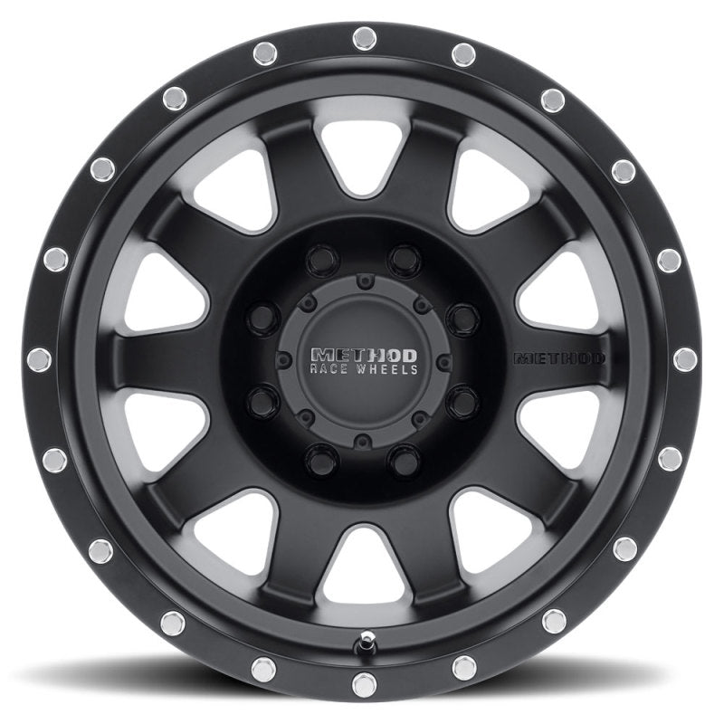 Method MR301 The Standard 17x8.5 +25mm Offset 8x6.5 130.81mm CB Matte Black Wheel - DTX Performance