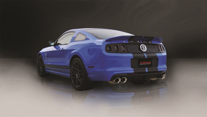 Corsa 13-13 Ford Mustang Shelby GT500 5.8L V8 Polished Sport Axle-Back Exhaust - DTX Performance