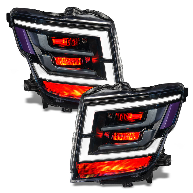 Oracle 21-22 Nissan Titan Demon Eye RGB Headlight Upgrade Kit - ColorSHIFT w/o Controller - DTX Performance