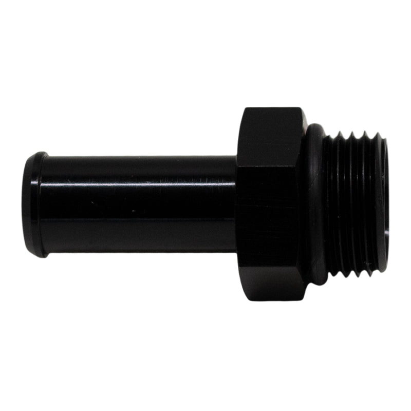 DeatschWerks 8AN ORB Male to 1/2in Male Barb Fitting (Incl O-Ring) - Anodized Matte Black - DTX Performance