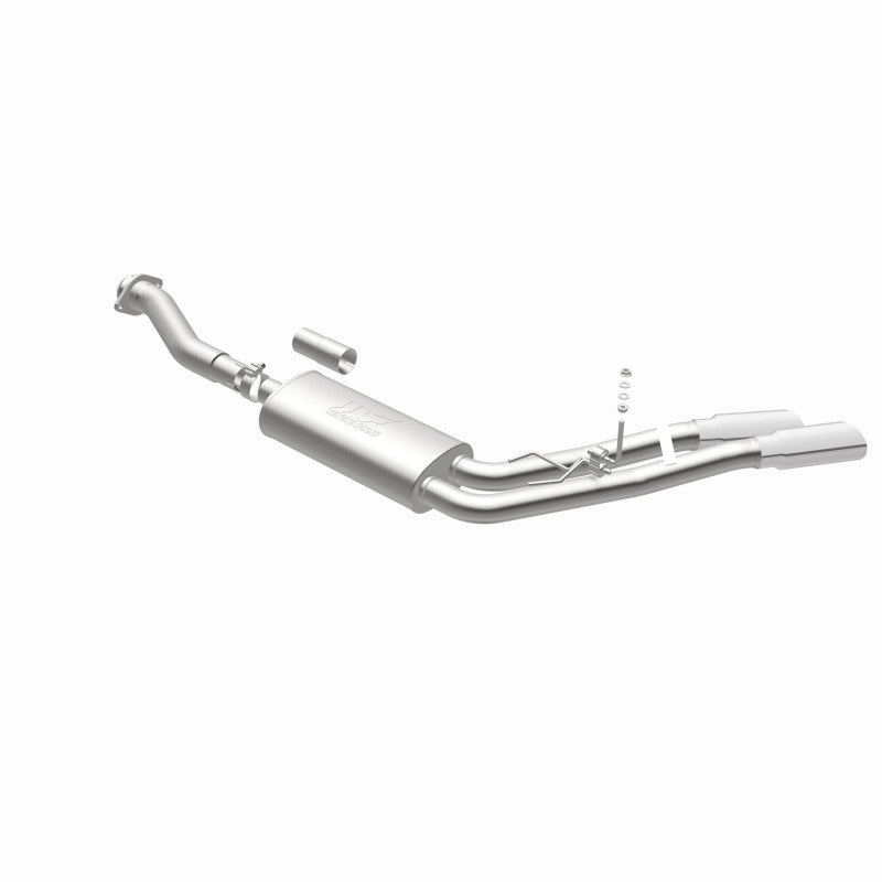 MagnaFlow 11-13 Ford F-150 Pickup Dual Same Side Before P/S Rear Tire Stainless CatBack Perf Exhaust - DTX Performance