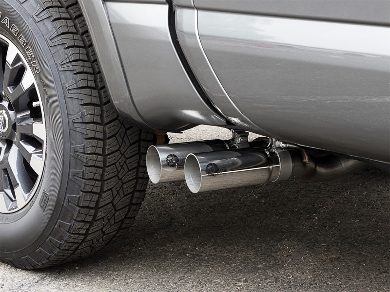 aFe POWER Rebel Series 2-1/2in 409 SS Cat Back Exhaust w/ Polished Tips 16-17 Nissan Titan V8 5.6L - DTX Performance