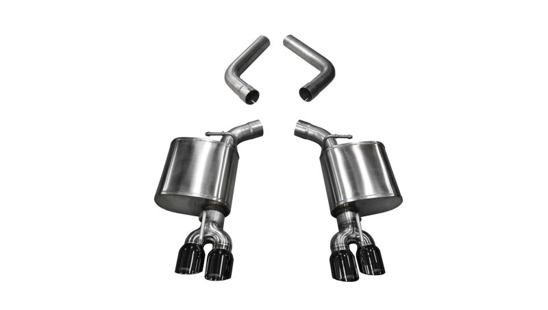 Corsa 15-19 Dodge Challenger 6.4L/17-19 Challenger 5.7L Black Sport Axle-Back Exhaust w/3.5in Tips - DTX Performance