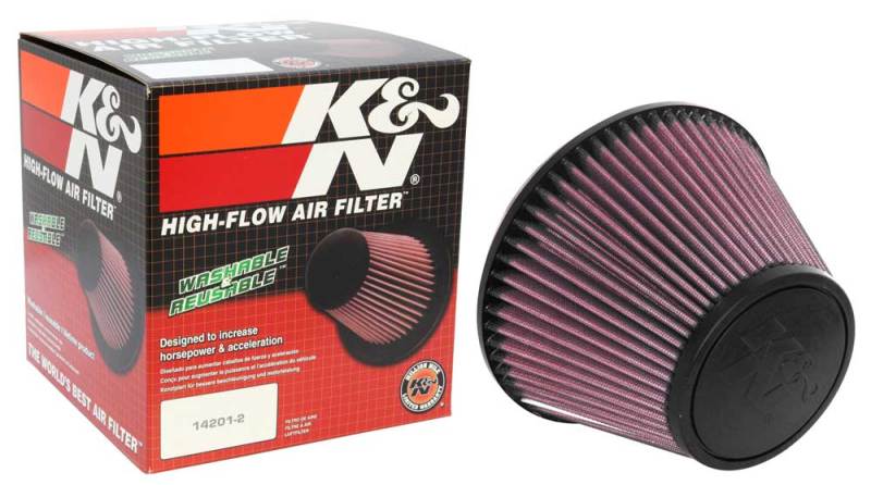 K&N Universal Clamp-On Air Filter 6in FLG / 7-1/2in B / 4-1/2in T / 5in H - DTX Performance