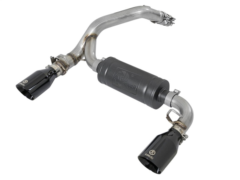 aFe Takeda 3in 304 SS Axle-Back Exhaust System w/ Black Tip 16-18 Ford Focus RS 2.3L (t) - DTX Performance