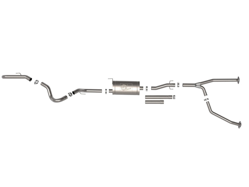 aFe 2022 Toyota Tundra V6-3.5L (tt) Apollo GT Series Hi-Tuck 2.5in to 3in 409 SS Cat-Back Exhaust - DTX Performance