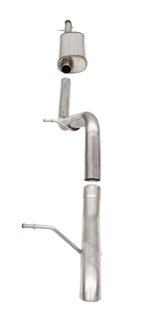 Corsa 12-18 Jeep Wrangler JKU 3.6L Sport 2.75in Cat-Back Exhaust w/ Turn Down Tip - DTX Performance