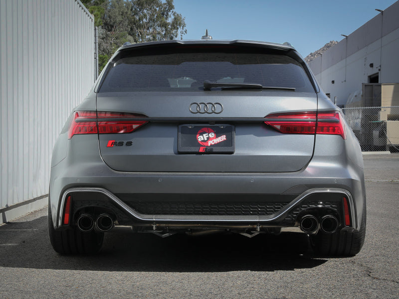 aFe 20-22 Audi RS6 Avant V8 4L (tt) MACH Force-Xp 3in to 2.5in 304 SS Cat-Back Exhaust w/ Carbon Tip - DTX Performance