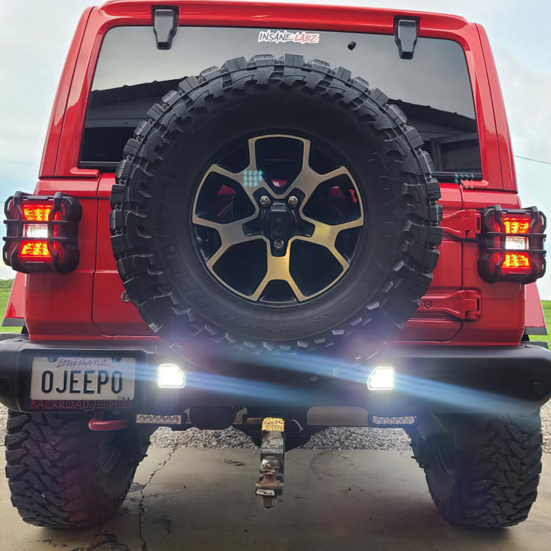 Oracle Rear Bumper LED Reverse Lights for Jeep Wrangler JL - 6000K - DTX Performance