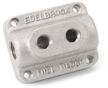 Load image into Gallery viewer, Edelbrock Fuel Block Dual Carburetor As Cast - DTX Performance