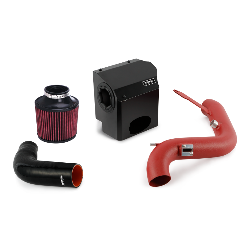 Mishimoto 14-15 Ford Fiesta ST 1.6L Performance Air Intake Kit - Wrinkle Red - DTX Performance