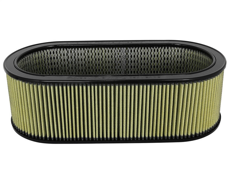 aFe MagnumFLOW Air Filters Round Racing PG7 A/F PG7 Oval Filter (18.13 x 7.25 x 6.0 w/EM) - DTX Performance