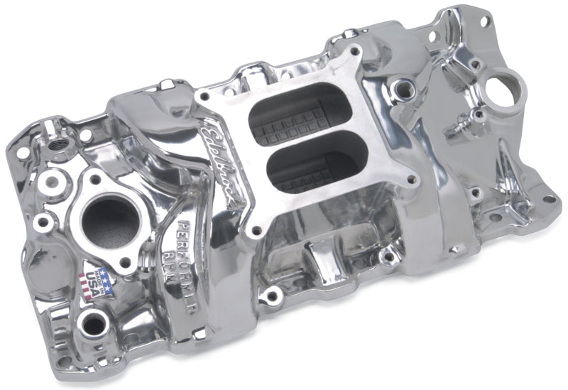 Edelbrock Perf RPM Manifold Polished - DTX Performance