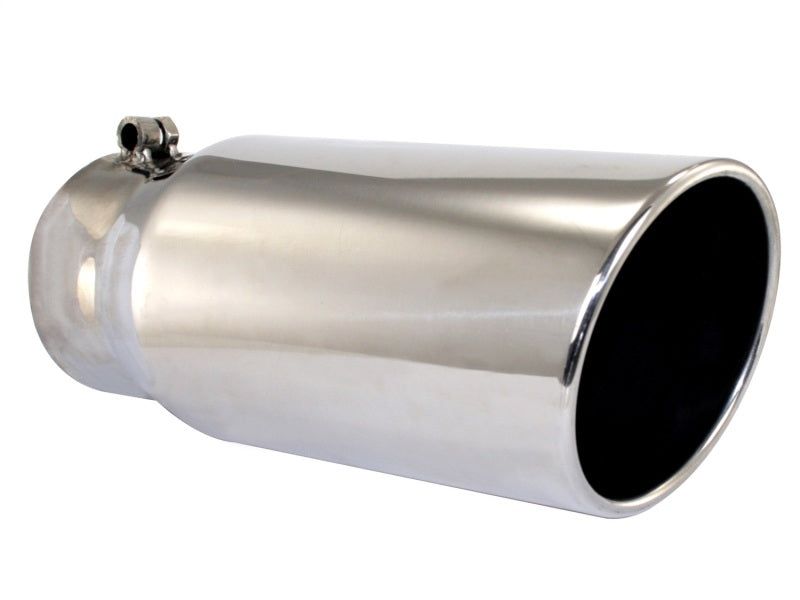 aFe MACHForce XP Exhausts Tips SS-304 EXH Tip 4x5x12L Direct Bolt-On (pol) - DTX Performance