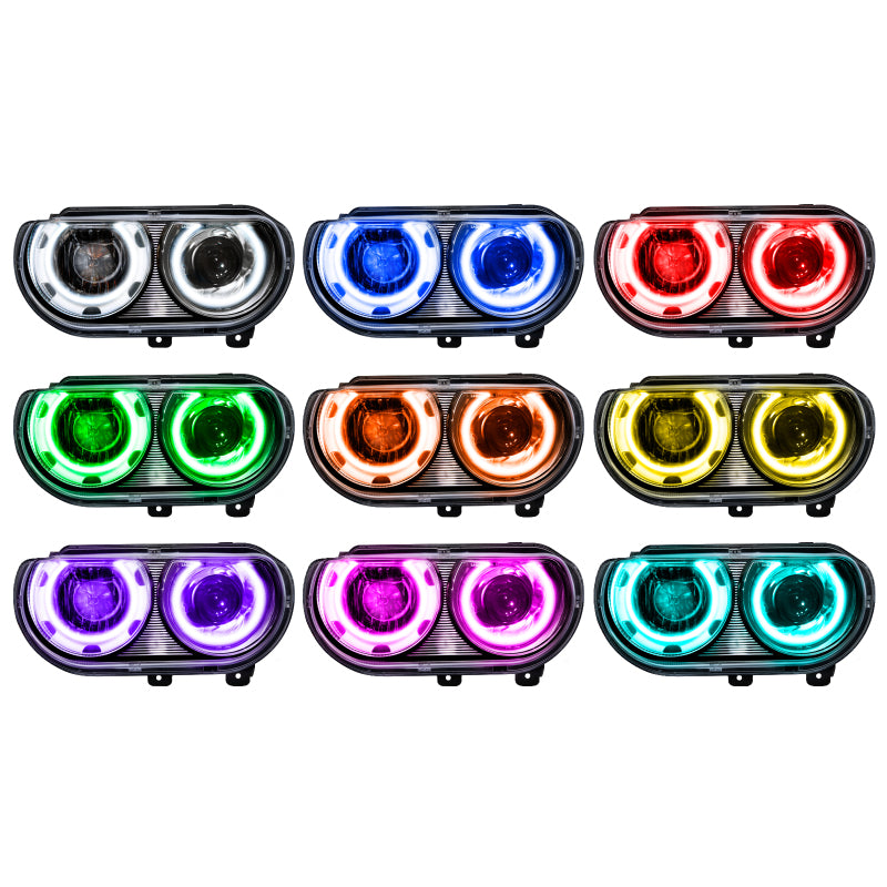 Oracle 08-14 Dodge Challenger SMD HL (HID Style) - ColorSHIFT w/ Simple Controller - DTX Performance