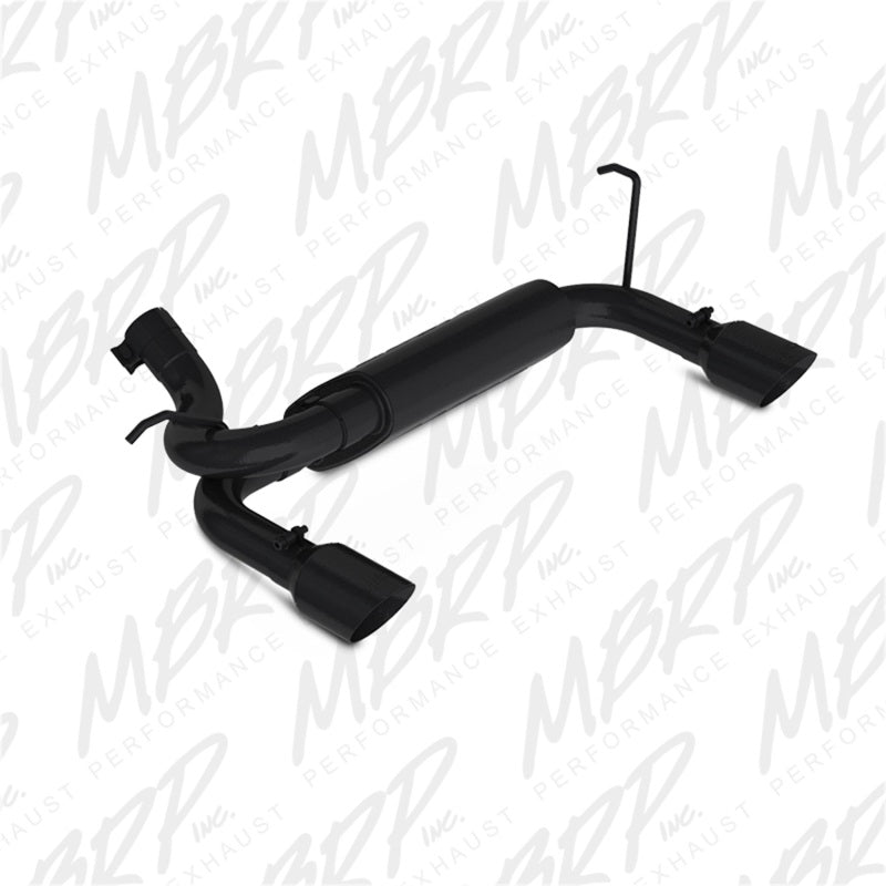 MBRP 07-14 Jeep Wrangler/Rubicon 3.6L/3.8L V6 Axle-Back Dual Rear Exit Black Performance Exhuast Sys - DTX Performance