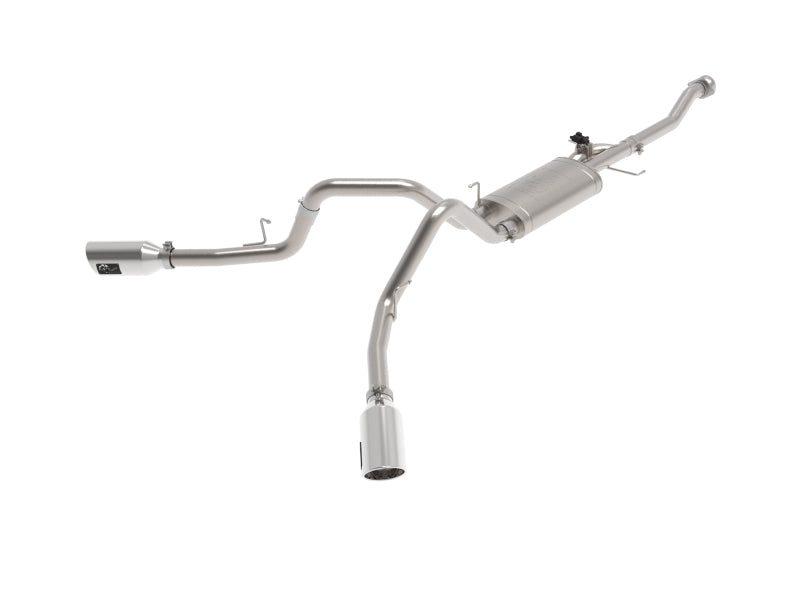 aFe Gemini XV 3in 304 SS Cat-Back Exhaust 2021 Ford F-150 V6 2.7L/3.5L (tt)/V8 5.0L w/ Polished Tips - DTX Performance