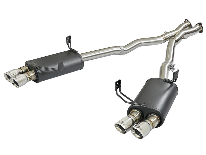 aFe MACH Force-Xp 2-1/2in 304 SS Cat-Back Exhaust w/Polished Tips 05-08 BMW Z4 M Coupe (E86) L6 3.2L - DTX Performance