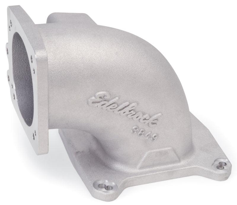 Edelbrock High Flow Intake Elbow 95mm Throttle Body to Square-Bore Flange As-Cast Finish - DTX Performance