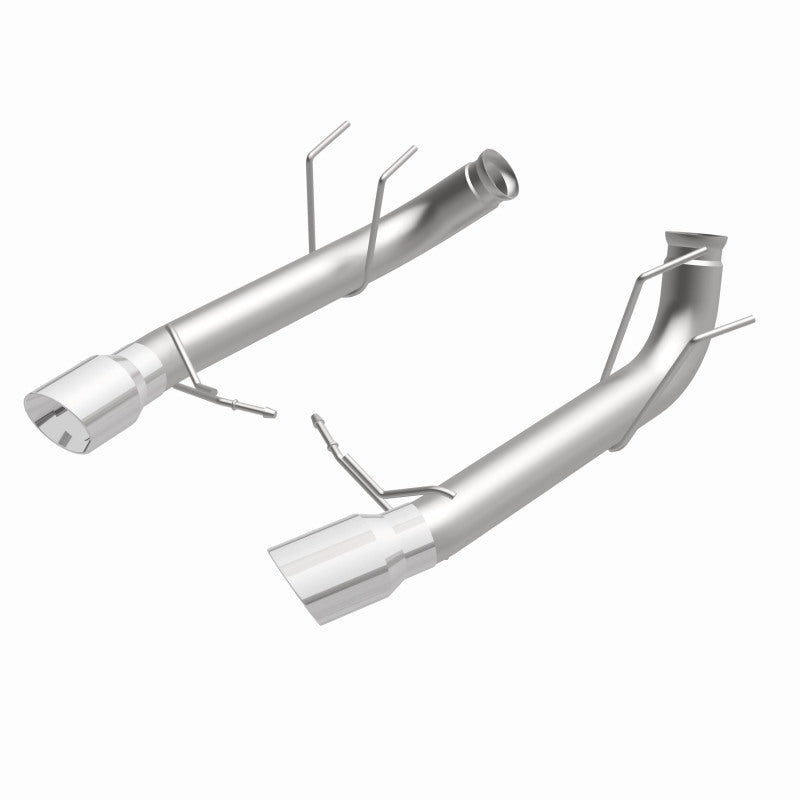 MagnaFlow 13 Ford Mustang Dual Split Rear Exit Stainless Axle-Back Cat Back Exhaust (Competition) - DTX Performance