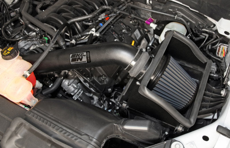 K&N 2015 Ford F150 5.0L V8 Blackhawk Performance Intake Kit - DTX Performance