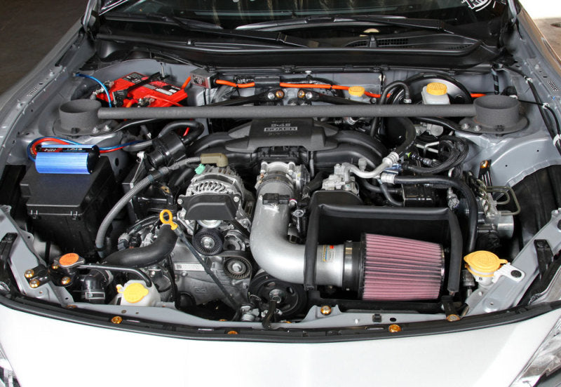 K&N 13 Subaru BRZ 2.0L / 13 Scion FR-S 2.0L Silver 69 Series Typhoon Intake - DTX Performance