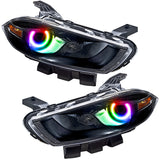 Oracle 13-14 Dodge Dart (HID Style) SMD HL - Black - ColorSHIFT w/o Controller