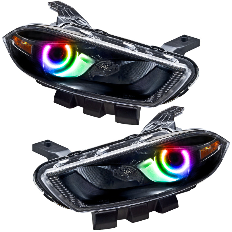 Oracle 13-16 Dodge Dart SMD HL - Black - Halogen - ColorSHIFT w/o Controller - DTX Performance