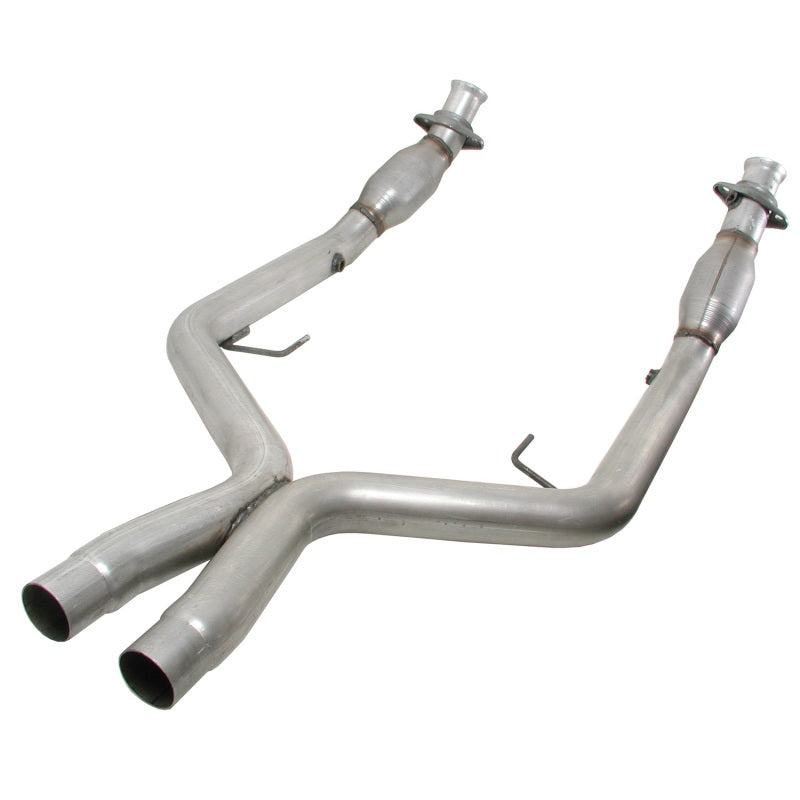 BBK 05-10 Mustang 4.6 GT High Flow X Pipe With Catalytic Converters - 2-3/4 - DTX Performance