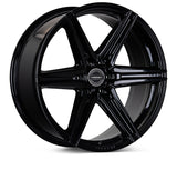 Vossen HF6-2 22x9.5 / 6x139.7 / ET20 / Deep Face / 106.1 - Gloss Black Wheel