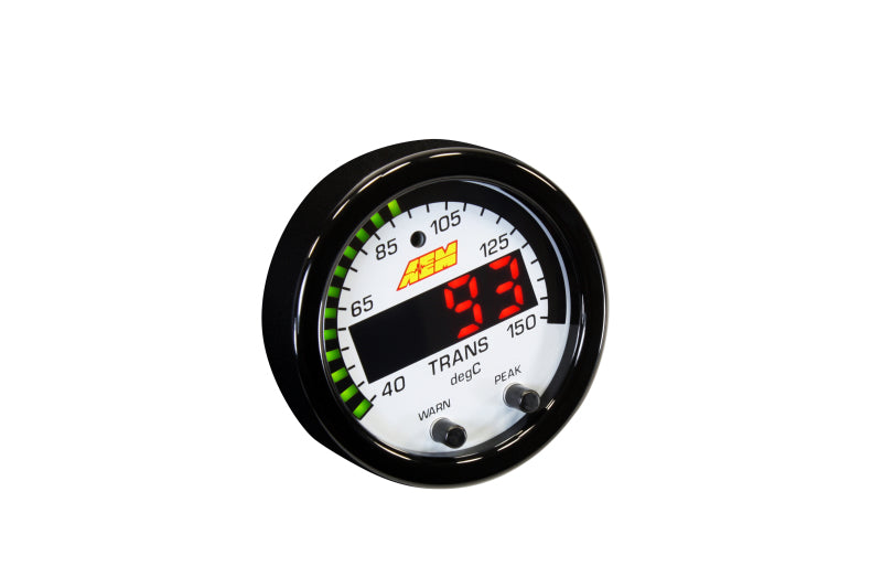 AEM X-Series Temperature 100-300F Gauge Kit (ONLY Black Bezel and Water Temp. Faceplate) - DTX Performance