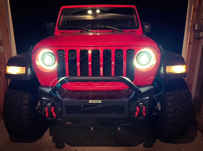 Oracle Jeep JL/Gladiator JT Oculus Switchback Bi-LED Projector Headlights - Amber/White Switchback - DTX Performance