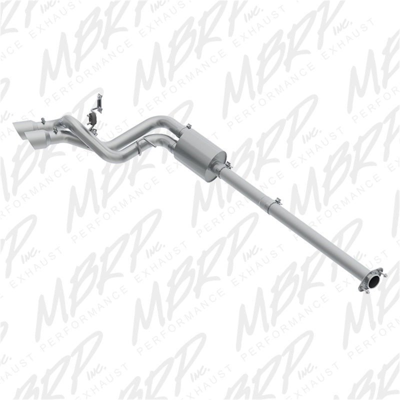 MBRP 09-14 Ford F150 Pre-Axle 4.5in OD Tips Dual Outlet 3in AL Cat Back - DTX Performance