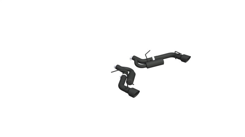 MBRP 16-19 Chevrolet Camaro SS Dual Rear Exit Axle Back w/ 4.5in OD Tips - BLK (Non NPP Models) - DTX Performance